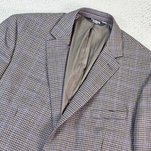 Jos. A. Bank Brown Glen Plaid Sport Coat with Blue Check